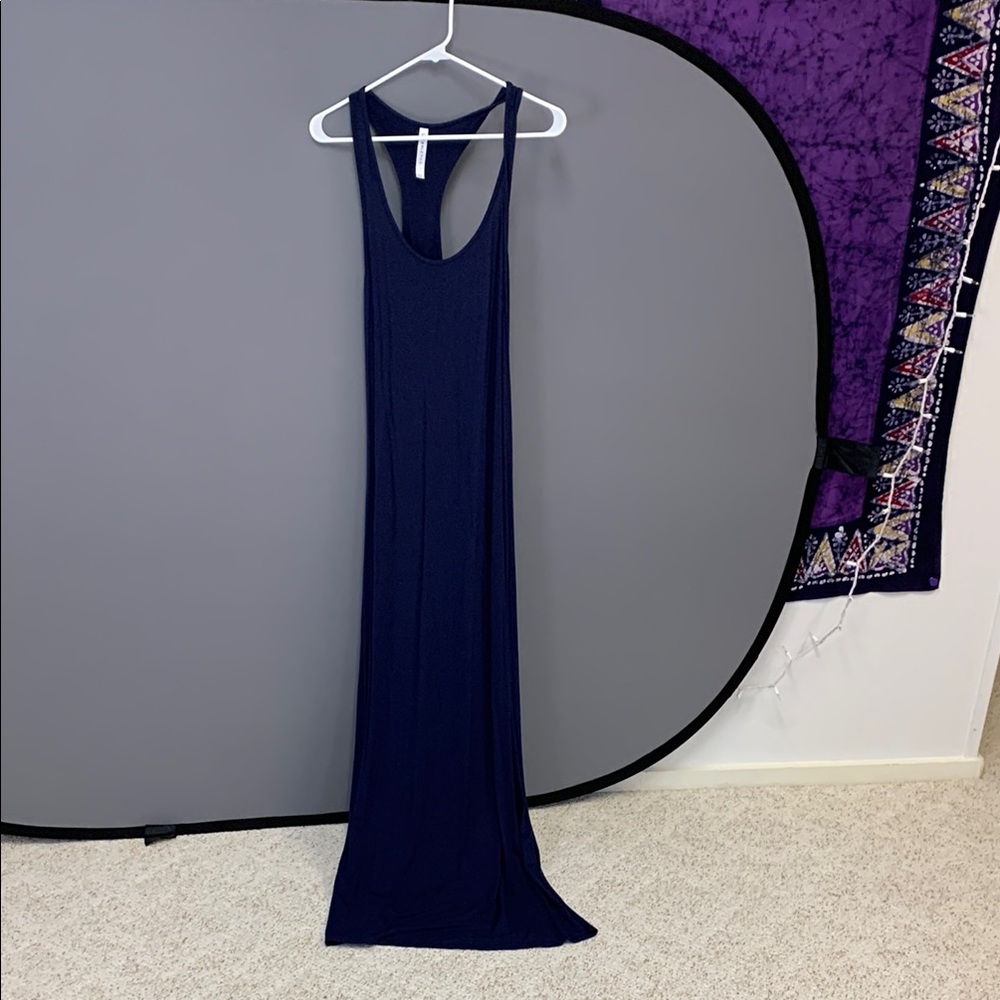 Elegant Navy Blue Maxi Dress